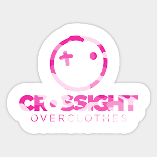 Crossight Overclothes - Pink Camo Logo Sticker